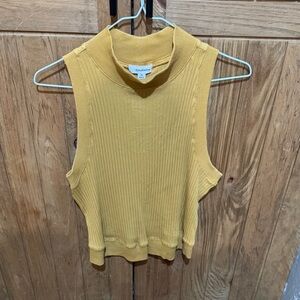 Eyeshadow Mustard Ribbed Tank Top